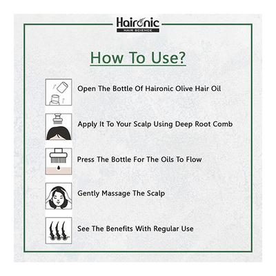 Haironic Olive Hair Oil 100 ml - Hair Oils