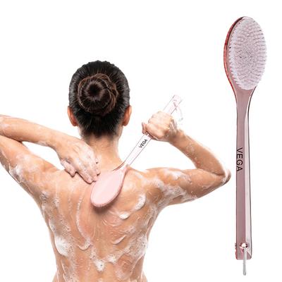 Vega Bath Body Brush With Long Handle For Men & Women, Exfoliating Brush For Deep Cleansing (Ba-1/3) - Body Scrubbers & Brushes