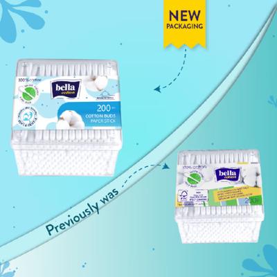 Bella Paper Cotton Care Buds Box 200's - Cotton Buds & Balls