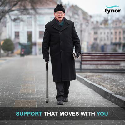 Tynor Walking Stick - Silver 1's - Walker & Walking Stick