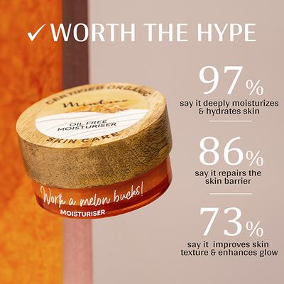 Mintree Certified Organic Melon Face Scrub, Exfoliates and Brightens Skin, Tan Removal 60 gm - Scrubs & Exfoliants