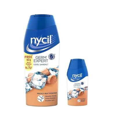 Nycil Germ Expert Powder - Cool Sandal 150 gm (Free Nycil Germ expert cool sandal 60 gm) 210 g - Itching/Rashes