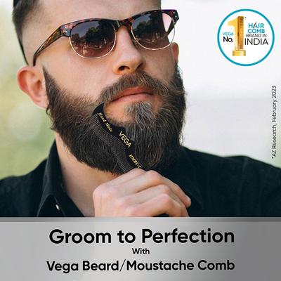 Vega Moustache Comb (HMBC - 195) 1's - Hair Combs
