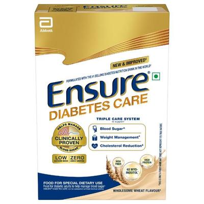 Ensure Diabetes Care Powder - Wholesome Wheat Flavour 375 g (Refill Pack) - Nutrition Powders