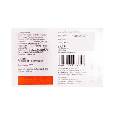 ALDOSMIN 1000mg Tablet 10's - Varicose Veins-Phl