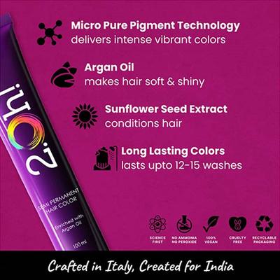 2.Oh! Semi Permanent Hair Color 100 ml each - Fuchsia 2's - Crème