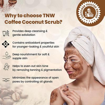 TNW - The Natural Wash Coffee Coconut Scrub 125 gm - Face Wash & Cleansers