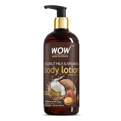 WOW Skin Science Coconut Milk & Argan Oil Body Lotion - Medium Hydration 300 ml - Lotions & Creams