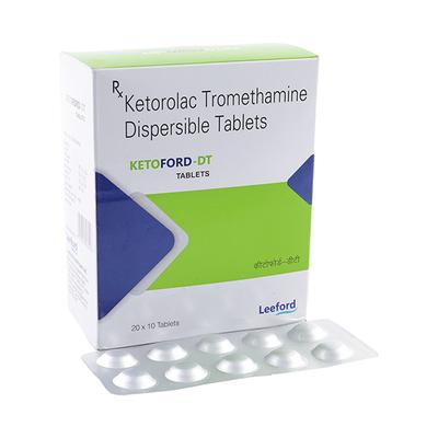 Ketoford DT 10mg Tablet 10'S - Pain relief-Nsa