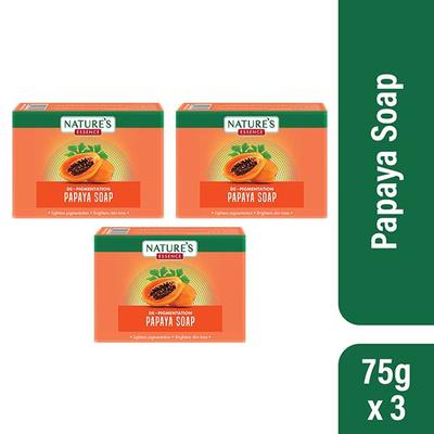 Nature's Essence De-Pigmentation Papaya Soap For Bath 3's - Soaps