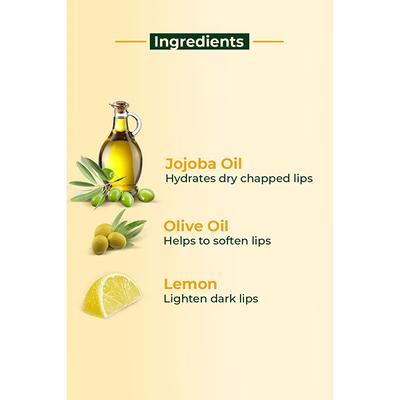 Organic Harvest Lip Balm with SPF(Lemon) 10 gm - Lip Balms