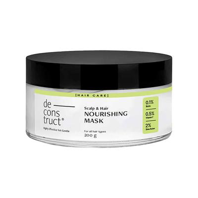 Deconstruct Scalp and Hair Nourishing Mask 0.1 Percent Biotin + 0.5 Percent Vitamin F + 2 Percent Shea Butter 200 gm - Hair Masks & Packs