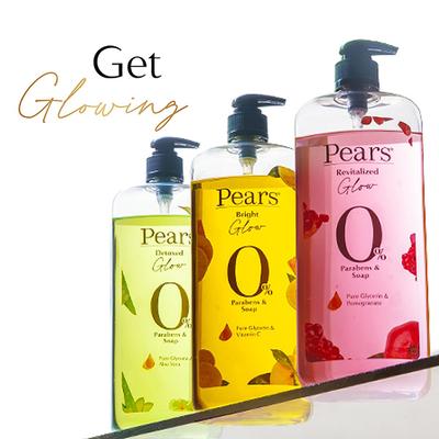 Pears 98% Pure Glycerin Bright Glow Body Wash 750ml - Shower Gels & Body Wash
