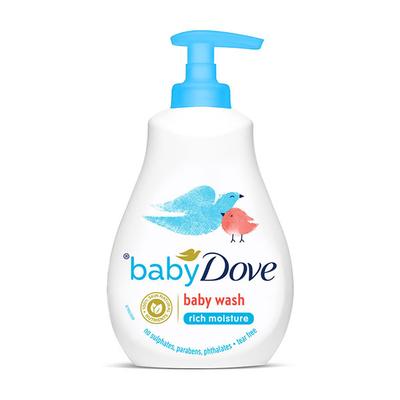 Baby Dove Rich Moisture Hair to Toe Baby Wash Liquid 400 ml - Baby Body Wash