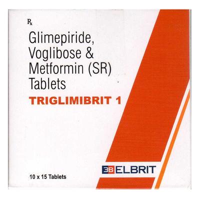 TRIGLIMIBRIT 1 Tablet 15's - Diabetes-Ant