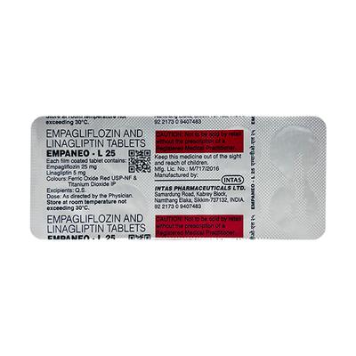 EMPANEO L 25 Tablet 10's - Diabetes-Ant