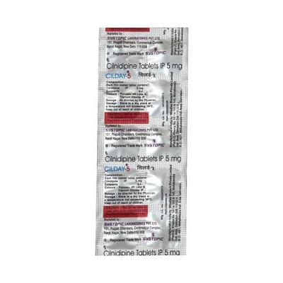 Cilday 5mg Tablet 10'S - Hypertension-Cal