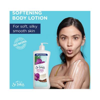 St. Ives Softening Coconut & Orchid Body Lotion 100% Natural Moisturizers 621 ml - Lotions & Creams
