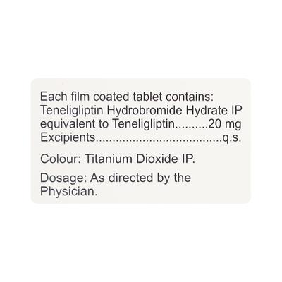 Tegliptin 20mg Tablet 15'S - Diabetes-Ant