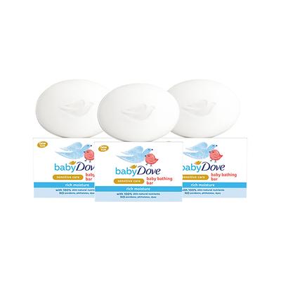 Baby Dove Rich Moisture Bathing Bar 75Gx3 3's - Soaps