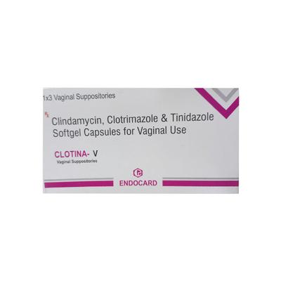 CLOTINA V VAGINAL Suppositories 3's - Fungal Infections-Anf
