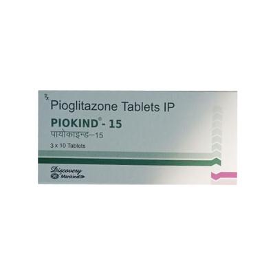 Piokind 15mg Tablet 10'S - Diabetes-Ant