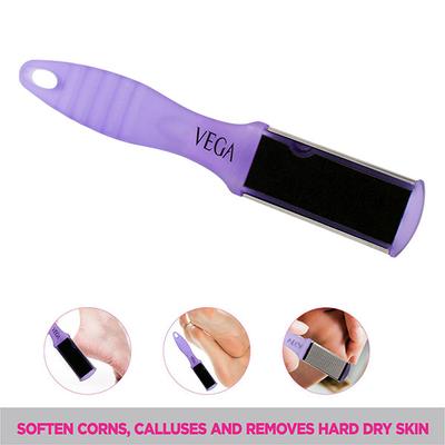 Vega Portable Pedicure Foot File For Cracked Heels, Dead Skin & Callus Removal, (Pd-03N) - Manicure & Pedicure Kits