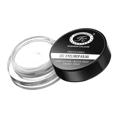 Fashion Colour Gel Eyeliner Kajal, White 6 gm - Kajal & Kohls