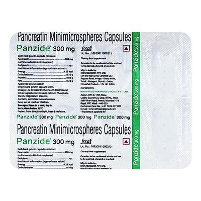 PANZIDE 300mg Capsule 10's - Digestion-Dig