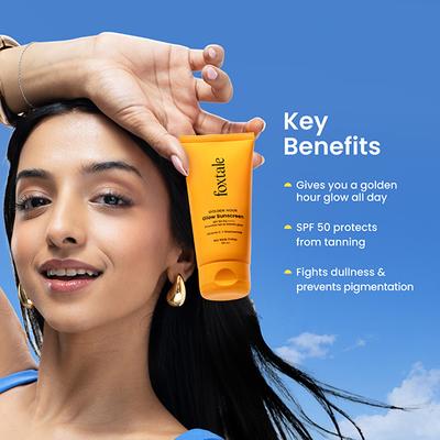Foxtale Golden Hour Glow Sunscreen 80 ml - Face Sunscreen
