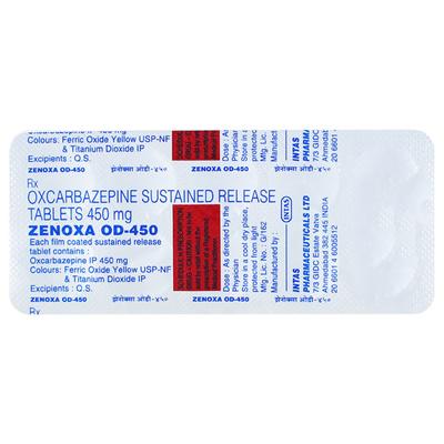 Zenoxa OD 450mg Tablet 10'S - Epilepsy/Convulsion-Ant