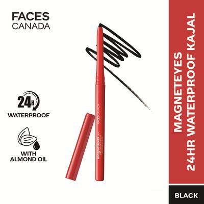 Faces Canada Magneteyes Kajal- 2 in 1 Black 0.7 gm - Eyeliners