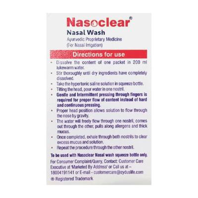 NASOCLEAR NASAL WASH (10X5G) Kit 1's - Nasal Congestion-Nas