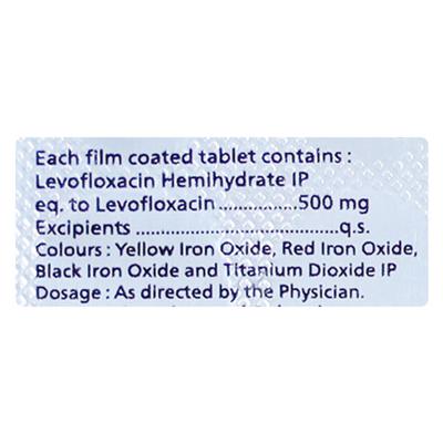 LEVOLET 500mg Tablet 10's - Bacterial Infections-Qui
