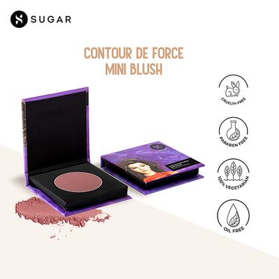 SUGAR Cosmetics Contour De Force Mini Blush - 03 Mauve Marvel 4gm - Blushes