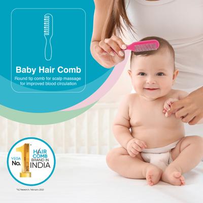 Vega Baby & Mom Comb & Brush Set Pink 1's - Baby Grooming