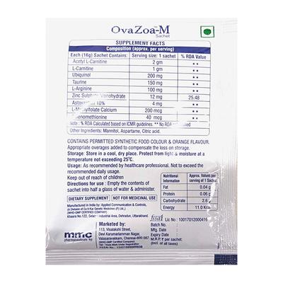 OVAZOA M SUGAR FREE Sachet 16g - Supplements-Sup