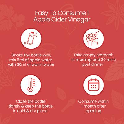 Krishna's Herbal & Ayurveda Apple Cider Vinegar 1000 ml - Health Products