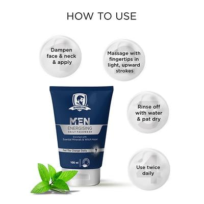 The Beard Story Men Energizing Daily Face Wash 100 Ml - Face Wash & Cleansers