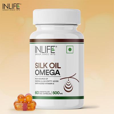 INLIFE Silk Oil Veg Omega 369 Capsules 60's - Omega Fish Oil Fatty Acids