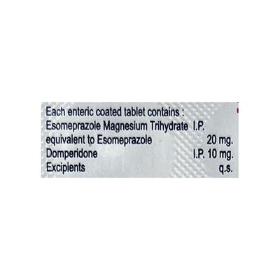 ESOMEG D Tablet 10's - Ulcer/Reflux/Flatulence-Aaa