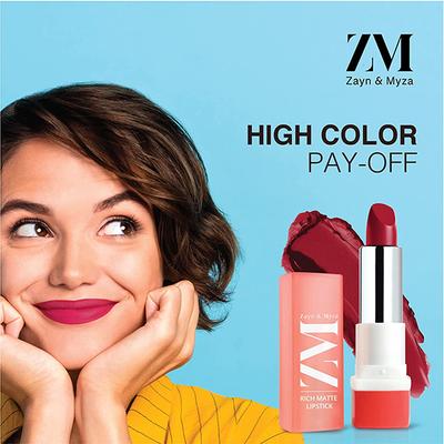 ZM Zayn & Myza Rich Matte Lipstick - Fashionista 4.2 gm - Lipsticks