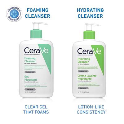 CeraVe Foaming Cleanser For Normal To Oily Skin 473 ml - Face Wash & Cleansers