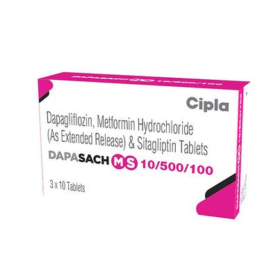 DAPASACH MS 10/500/100 Tablet 10's - Diabetes-Ant