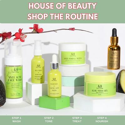 House of Beauty Acne Oil with Tea Tree, Avocado & Vit-E For Drying Pimpled & Oily Skin 30ml - Face Oils