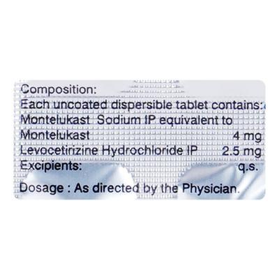 Montina L DT Tablet 10'S - Asthma/COPD-Ast