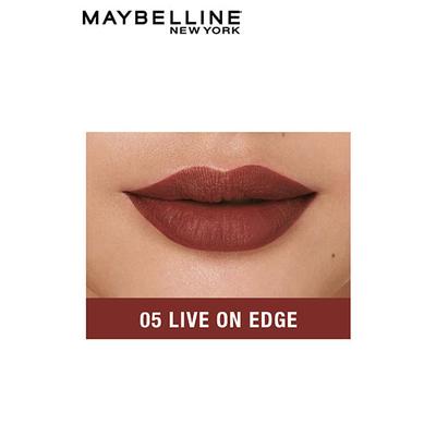 Maybelline New York Super Stay Crayon Lipstick, 05 Live on edge 1.2 gm - Lipsticks