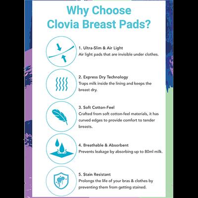 Clovia Premium Disposal Maternity Breast Pads (pack of 36) 1's - Maternity Pads