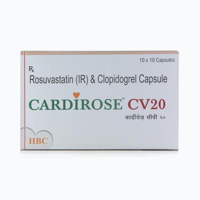 Cardirose CV 20mg Capsule 10'S - High Cholesterol-Dys