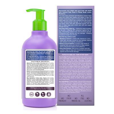 WOW Skin Science Kids Plush & Plump Body Lotion - Blueberry - SPF 15 300 ml - Baby Body Wash